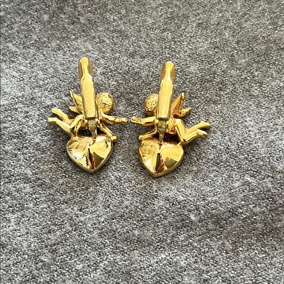 Kirk’s Folly Cupid Heart Crystal Earrings - Picture 2 of 5